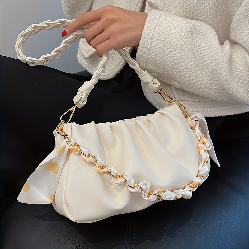 Bubble Ruched Crossbody Bag, Aesthetic Cloud Shoulder Bag, Large Travel  School Messenger Bag - Temu