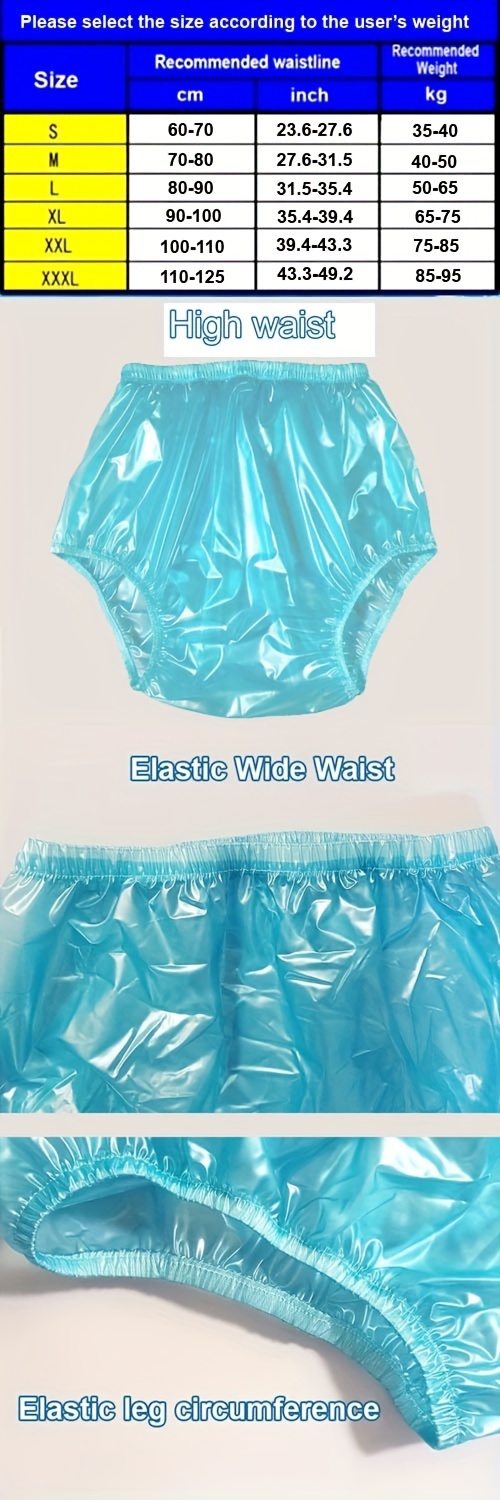 Pvc Plastic Transparent Adult Leak proof Diapers Waterproof - Temu