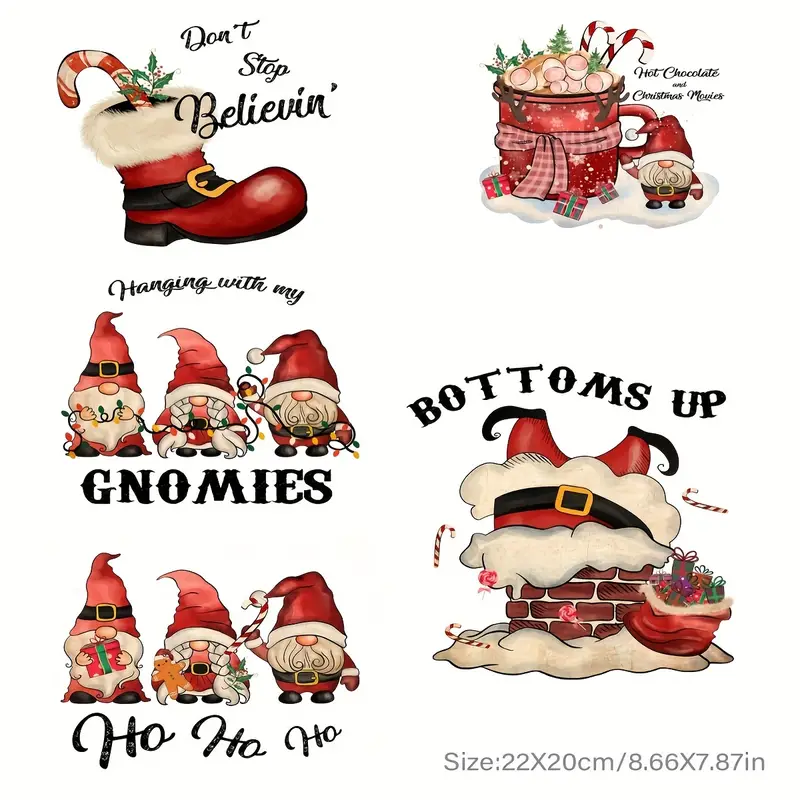 Merry Christmas Gnomes Sublimation Transfer Ready To Press - Temu