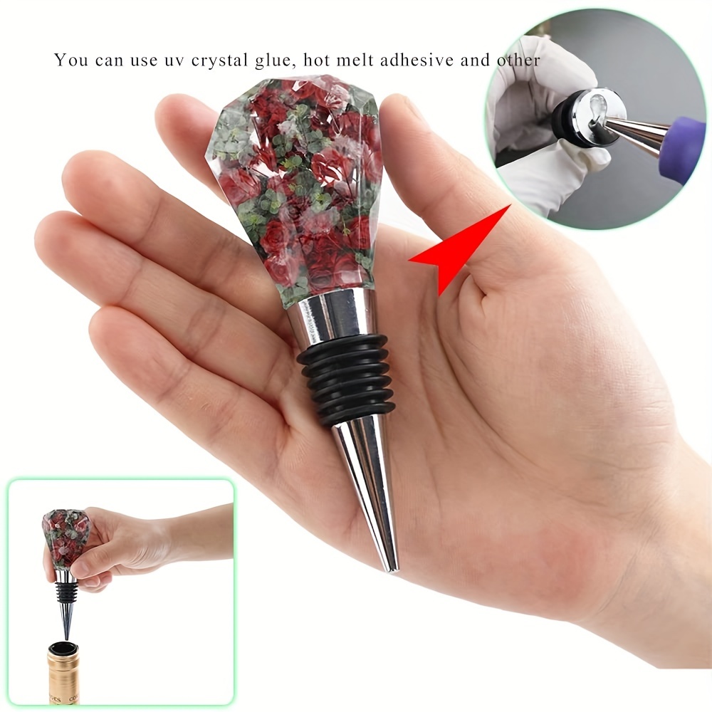 Wine Bottle Stopper Resin Mold With Stopper - Temu