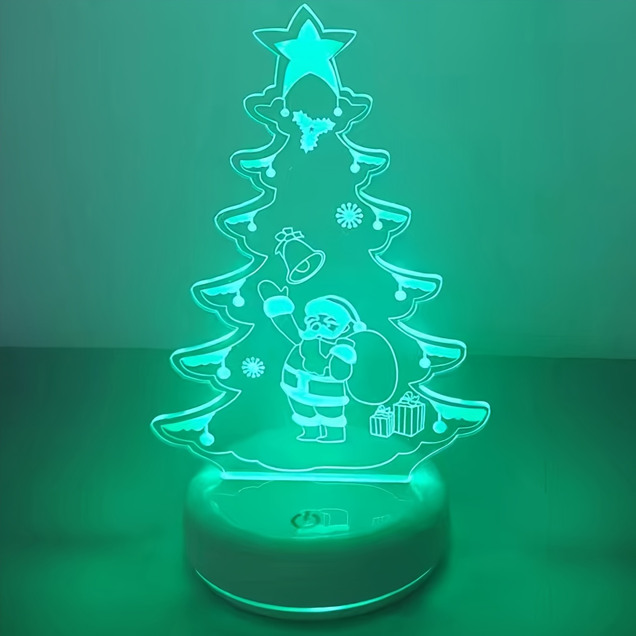 Colorful Christmas Tree Led Light Decoration - Acrylic - Remote