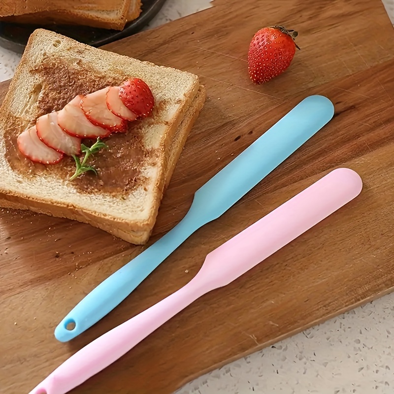 1pc Random Color Silicone Cake Butter Knife, Spreader For Butter, Cream,  Jam, Peanut Butter