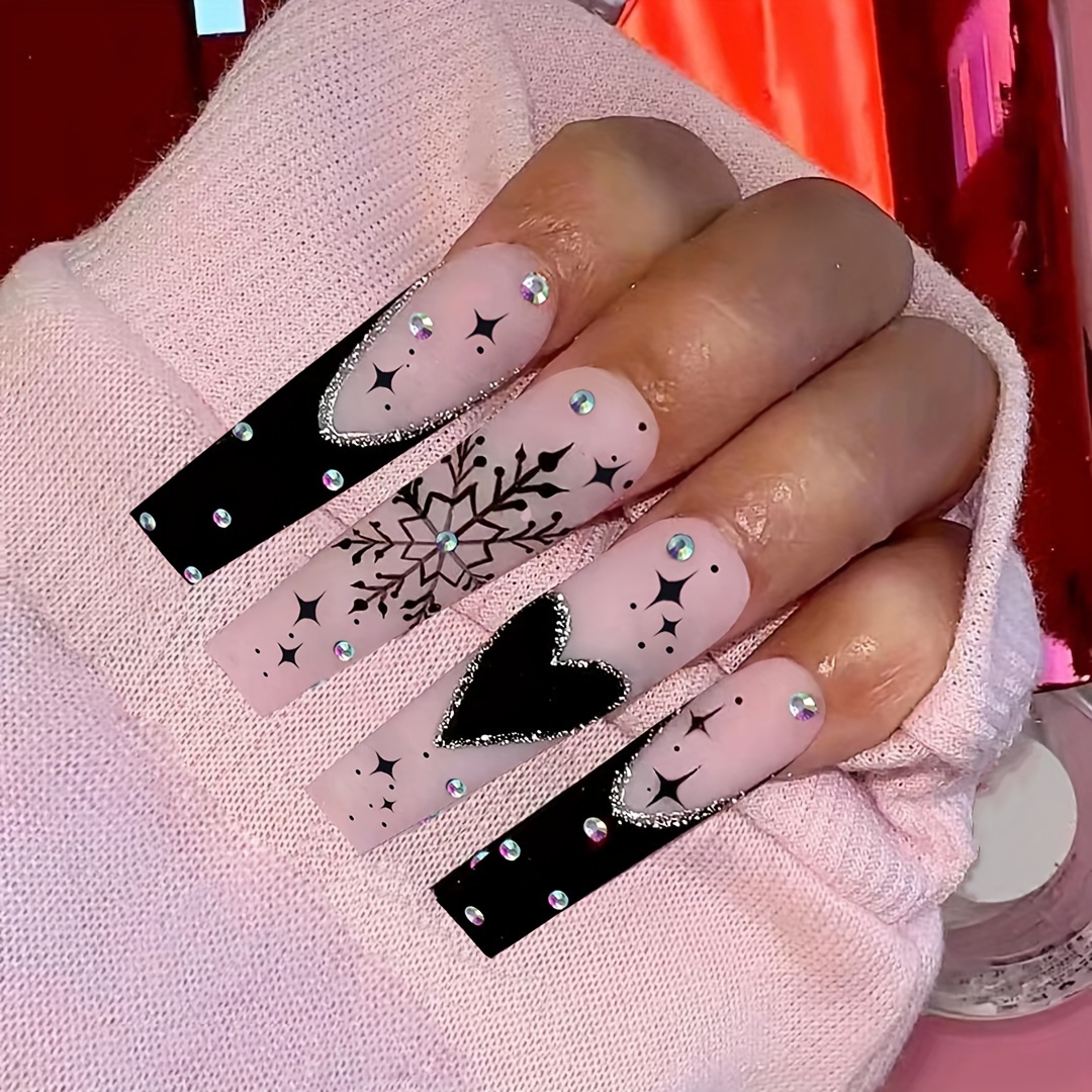 Black Rhinestones For Nails - Temu