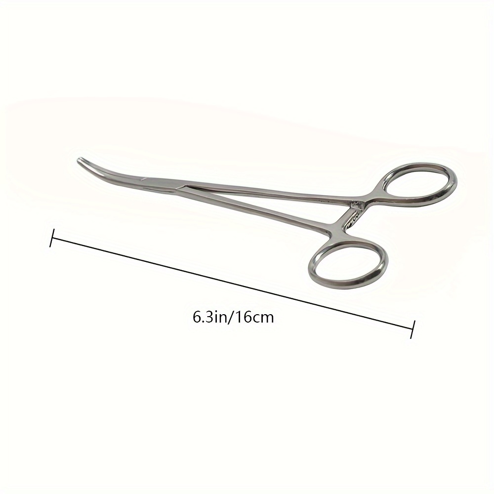 1pc Curved Straight Hemostat Forceps Stainless Steel Piercing