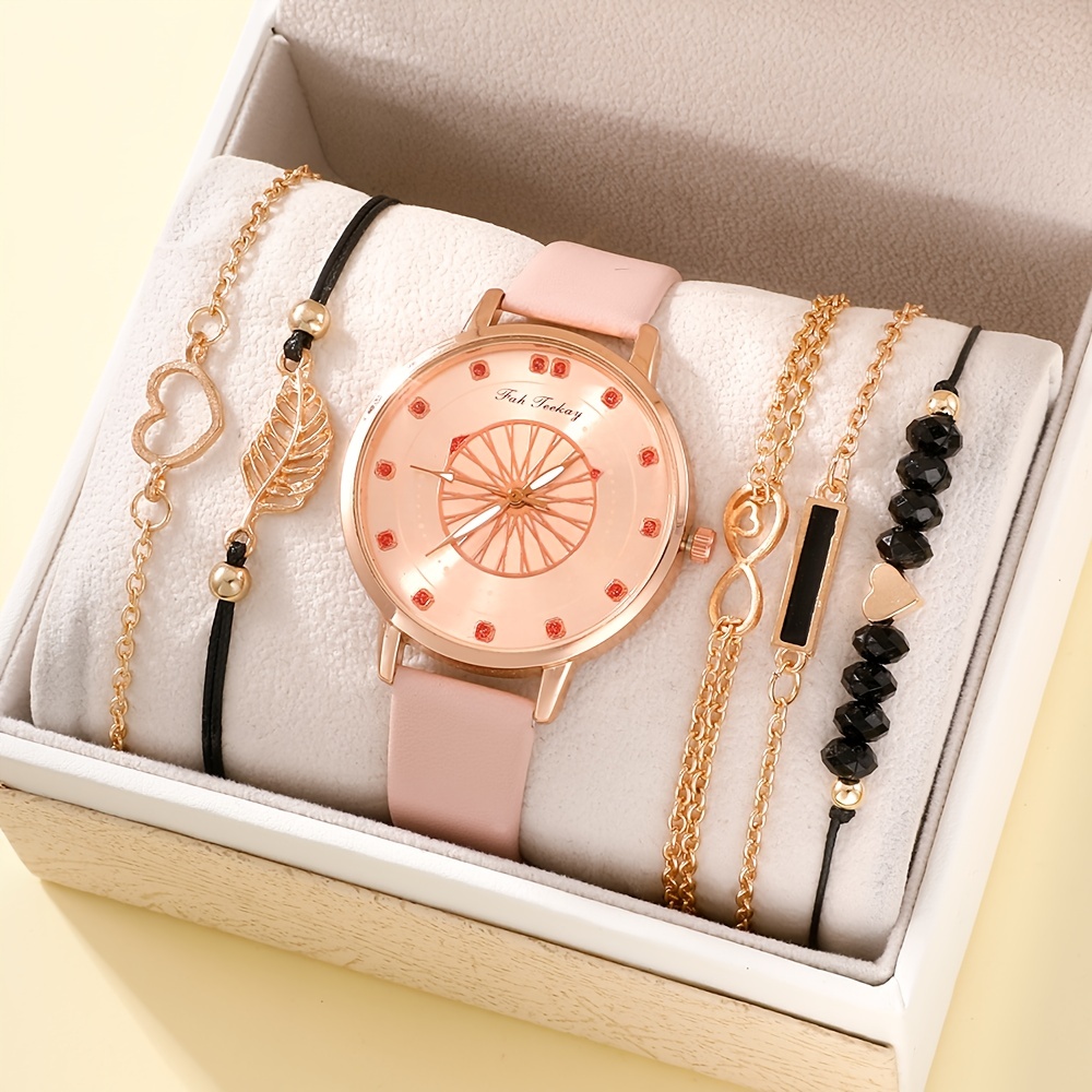 Relojes Mujer Marca Moda Lujo Reloj Mujer Reloj Cuero Mujer - Temu