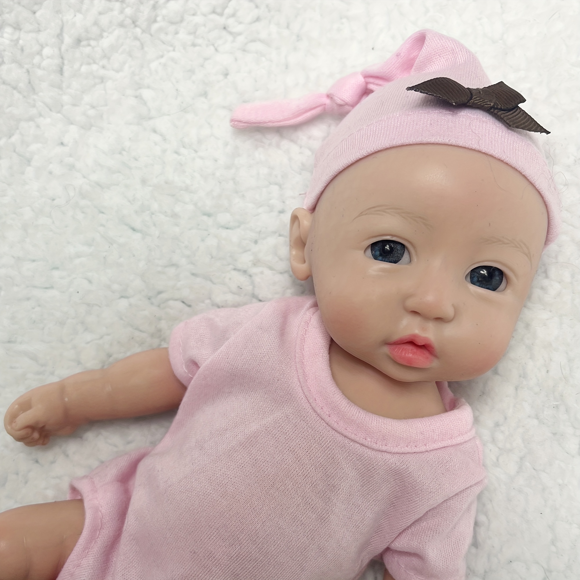 11.81inch Reborn Dolls Full Body Solid Soft Silicone Painted Lifelike Mini  Bebe Reborn Doll Girl For Kids Gift De Silicona Cuerpo Entero