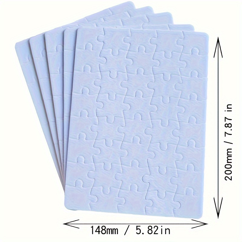 150Pcs Blank Sublimation-Puzzle 4x6 Inch Heat Transfer Printing Blanks  Puzzle DIY Puzzle Handmade Crafts Sublimation-puzzle Blanks For Kids