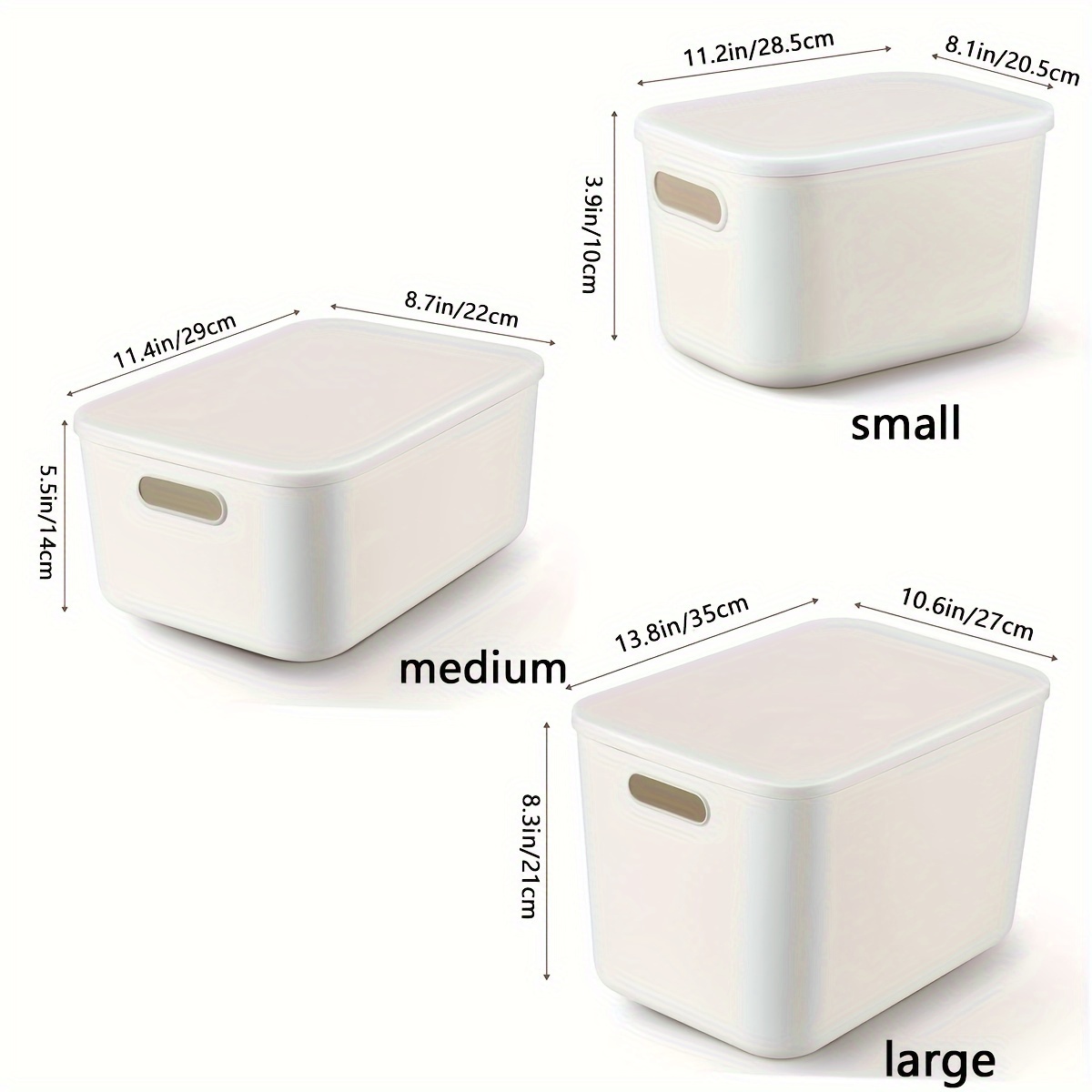 Bins & Things Boites Plastique Rangement Empilables Avec 2