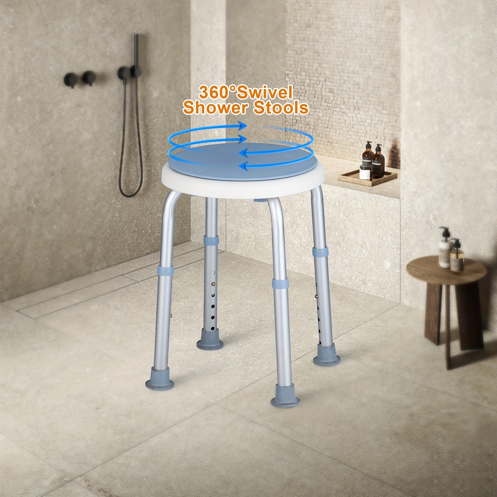 Banco de madera para asiento de ducha para adultos, ancianos y  discapacitados, taburete de baño impermeable para interiores y exteriores,  silla de