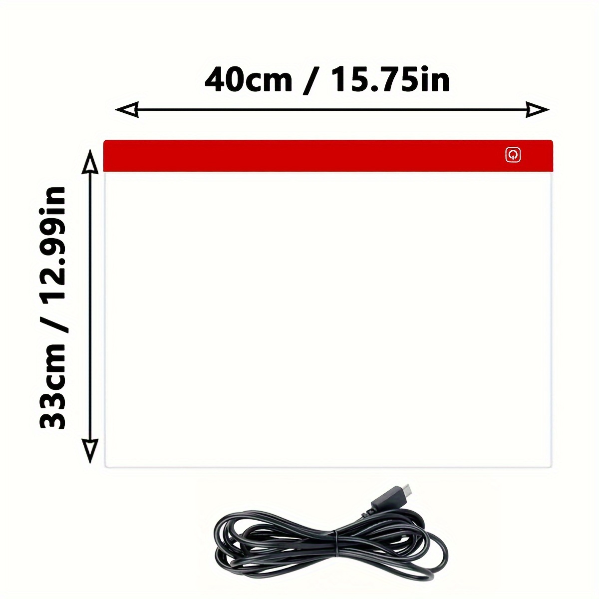 A3 A4 Ultra-Thin Portable Acrylic Panel LED Light Pad USB Cable