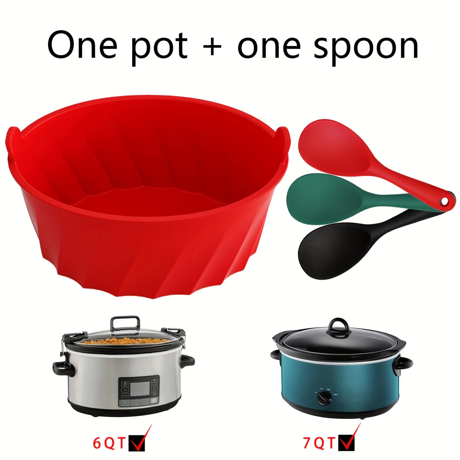 5pcs, Slow Cooker Liners, Kitchen Disposable Cooking Bags, BPA Free, For  Oval Or Round Pot, Size 13*21 Inches, Fit 3QT To 8QT