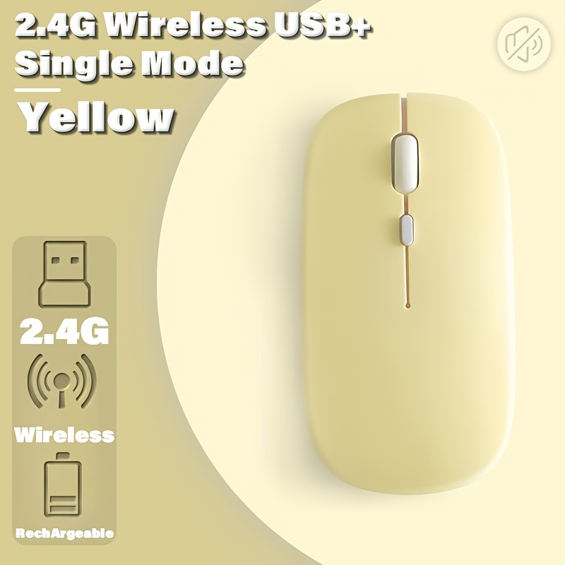 2.4GHz Souris Sans Fil Rechargeable 1600 DPI Réglable USB - Temu Belgium