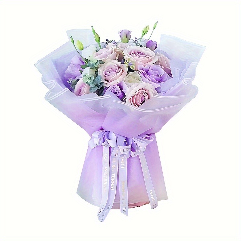 Waterproof Translucent Wrapping Paper, Florist Bouquet Supplies