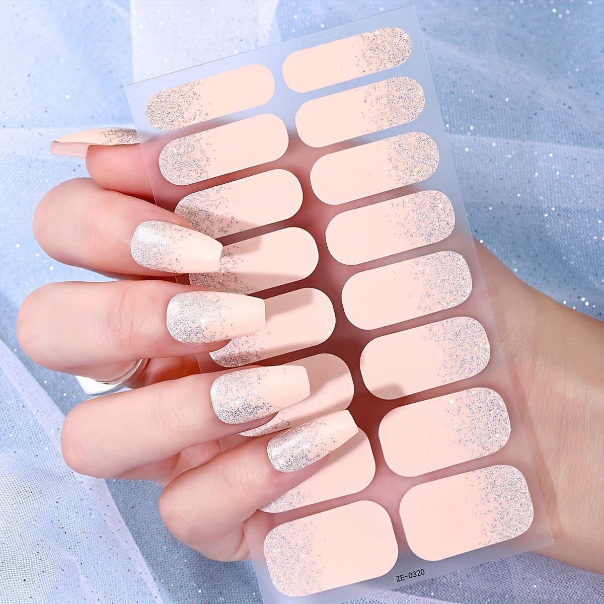 Faux Ongles Autocollants - Lot De 16 Ongles Neufs Avec Lime Incluse