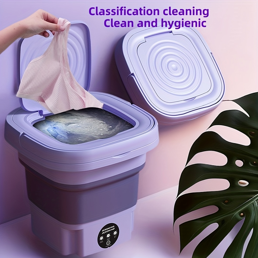 6l Large Capacity Portable Mini Washing Machine Automatic Portable Small  Washing Machine Underwear Underwear Chest Socks Baby Clothing Home Cleaning  Assistant Love Holiday Gifts - Appliances - Temu United Arab Emirates