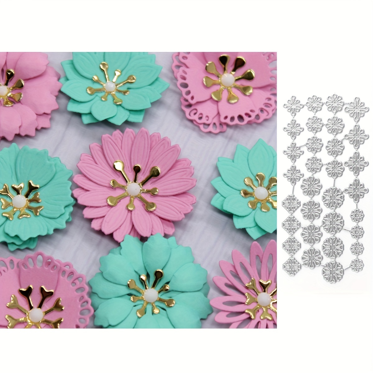 

Flower Centers Metal Cutting Dies Stencils For Diy Scrapbooking Decorative Embossing Diy Paper Cards