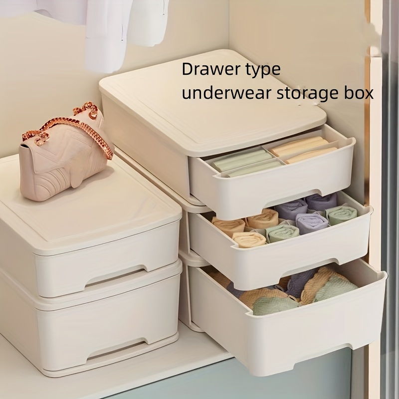 Underwear Drawer Storage Basket Clothes Storage Drawer Box - Temu