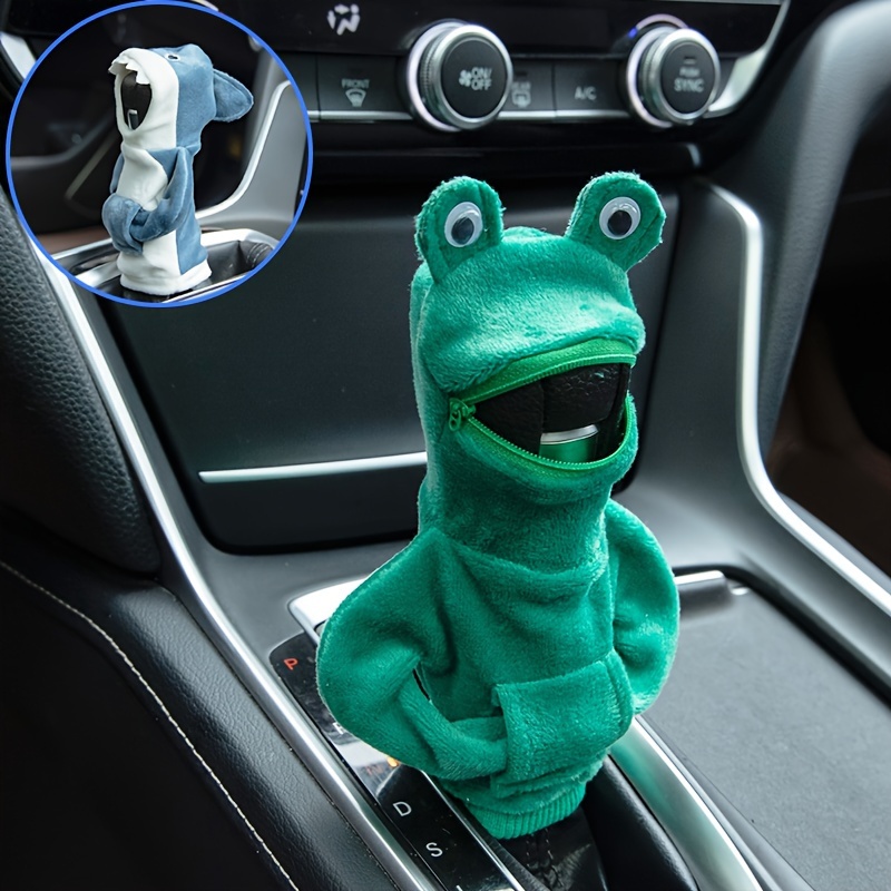 Green Frog Gear Shift Knob Hoodie Cover Universal Car Shift - Temu