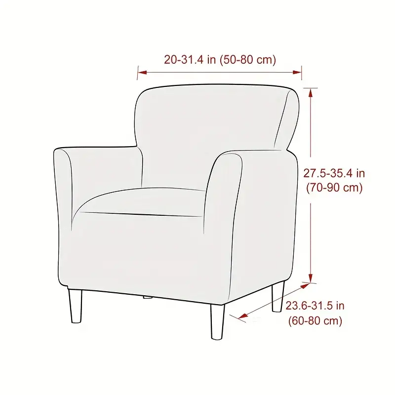 1pc super soft armchair slipcovers elastic velvet club tub chair slipcovers for living room bar counter hotel home decor details 2