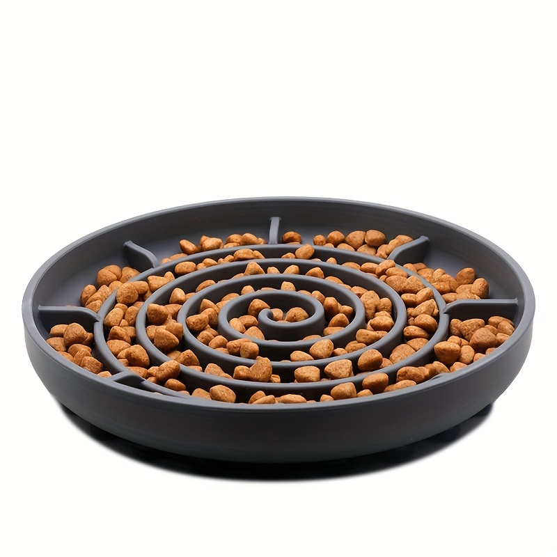 Slow Feeder Dog Bowl, Anti-choking Non-slip Dog Puzzle Food Bowl, Dog  Turnable Maze Feeding Basin - Temu