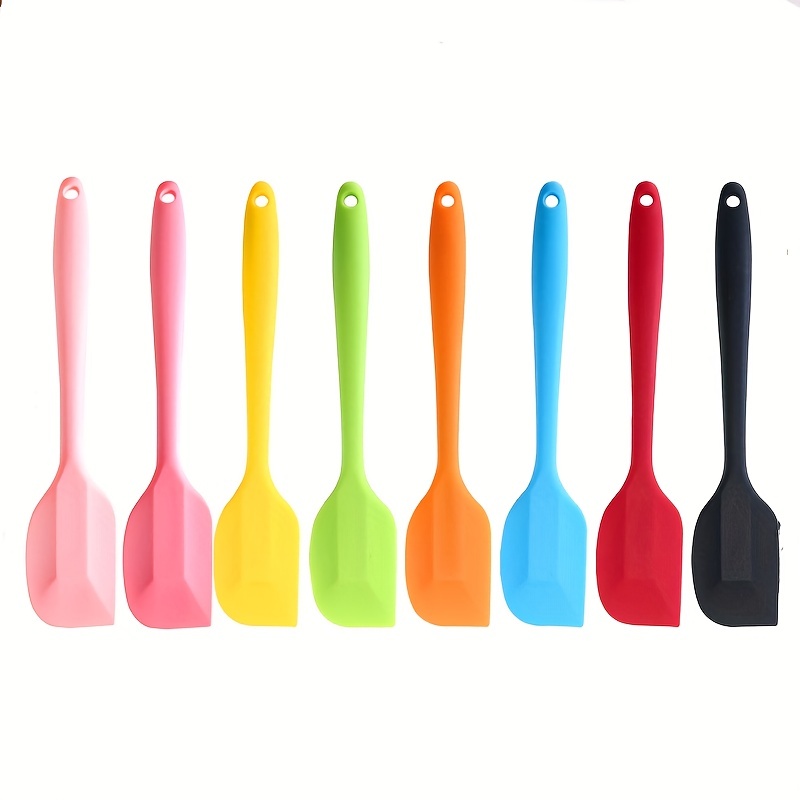 Shenmeida Silicone Spatulas, 12 inch Small Rubber Spatula Seamless One  Piece Design Heat Resistant Non-Stick Flexible Scrapers Baking Mixing Tool  