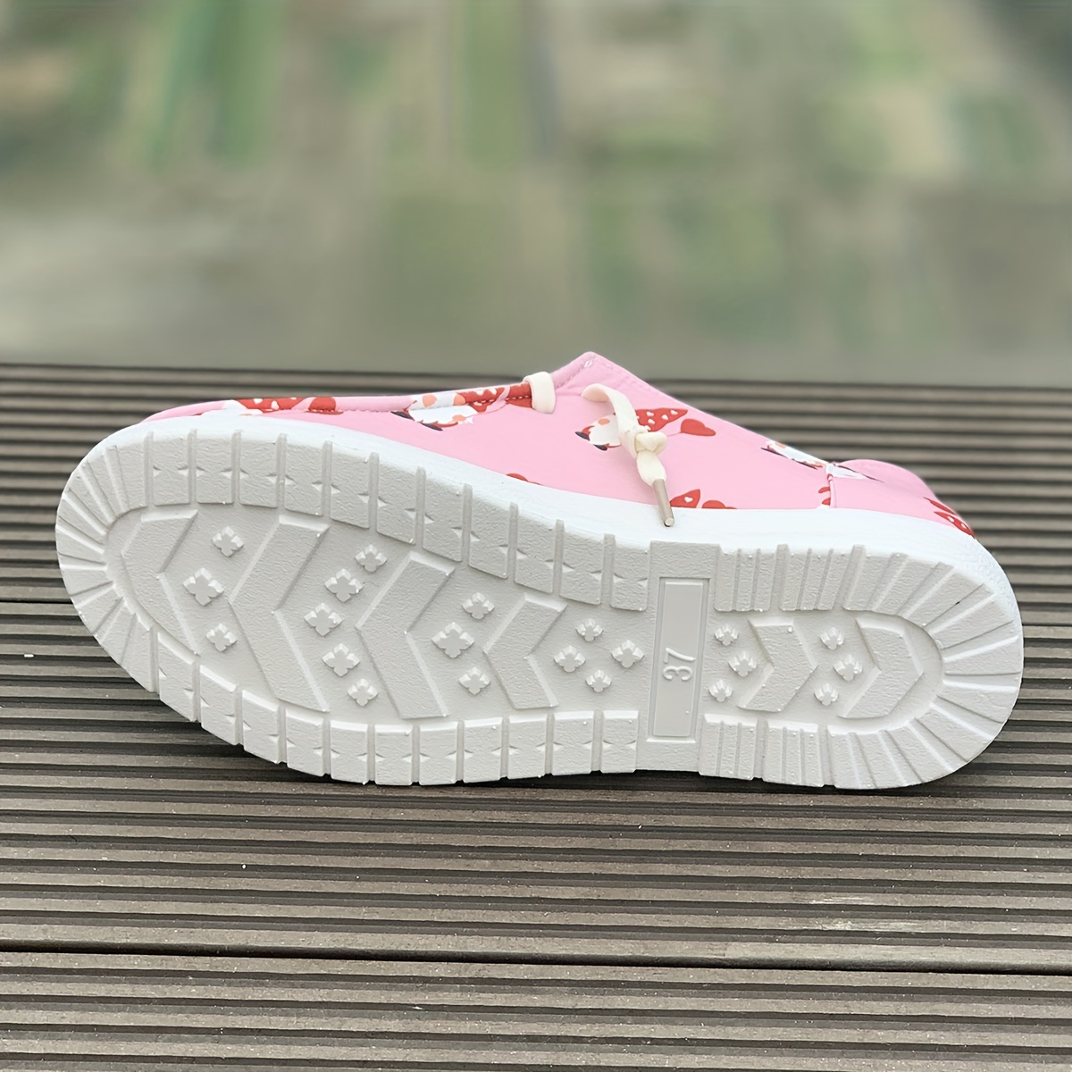 Women's Skate Shoes with Heart & Icecream Pattern, Lightweight
