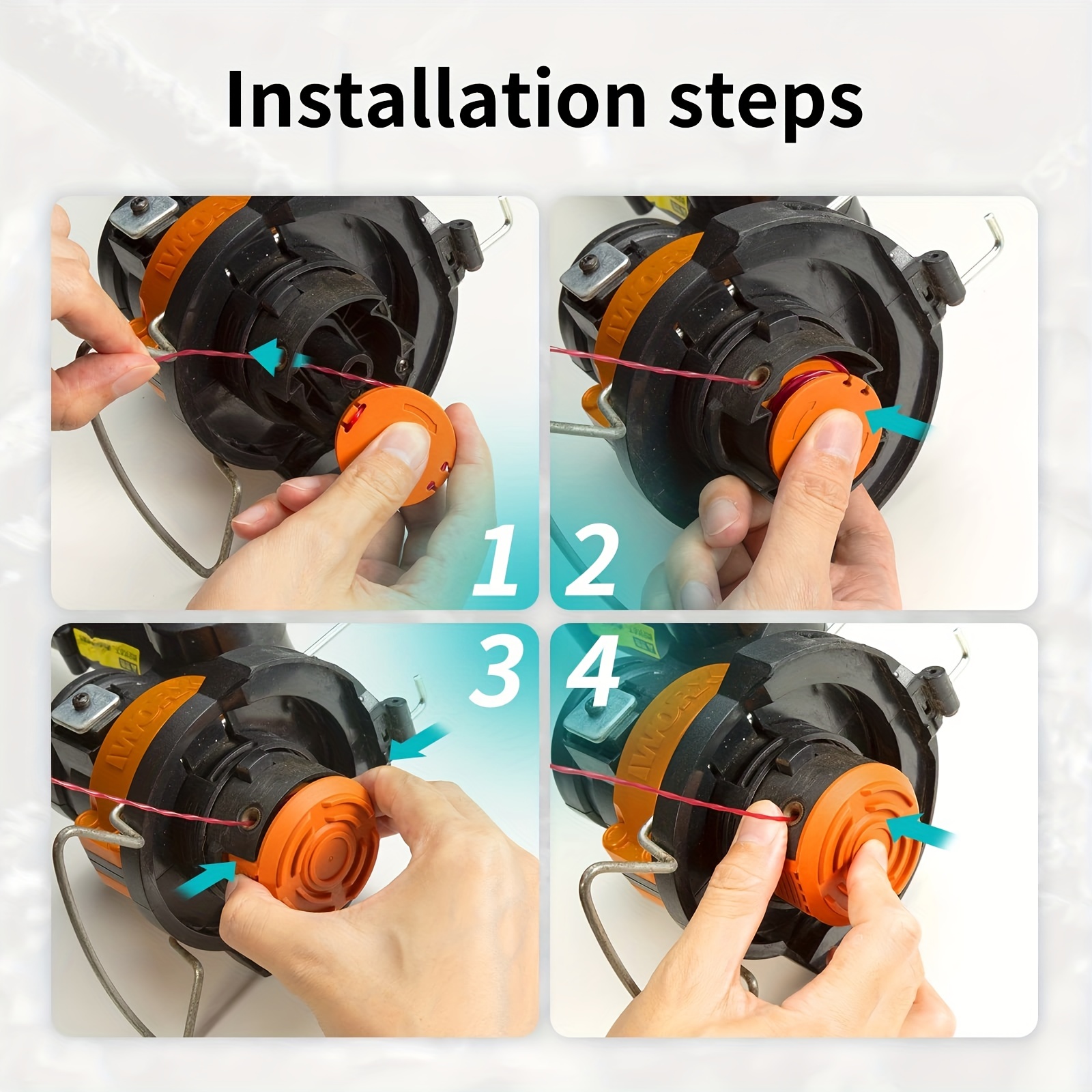 Worx Trimmer Spool Line Refills wa0010 Grass Trimmer Line Temu