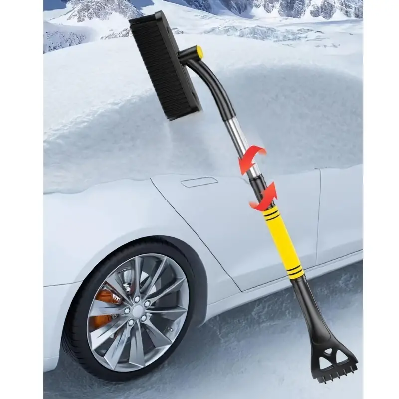 1 Removable Car Snow Plow Multi tool Snow Brush Ice Scraper - Temu