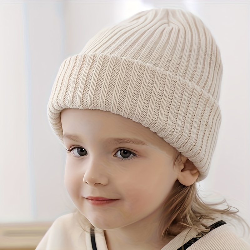 Bonnet chapka en laine épaisse pour enfants bien chaud avec impression