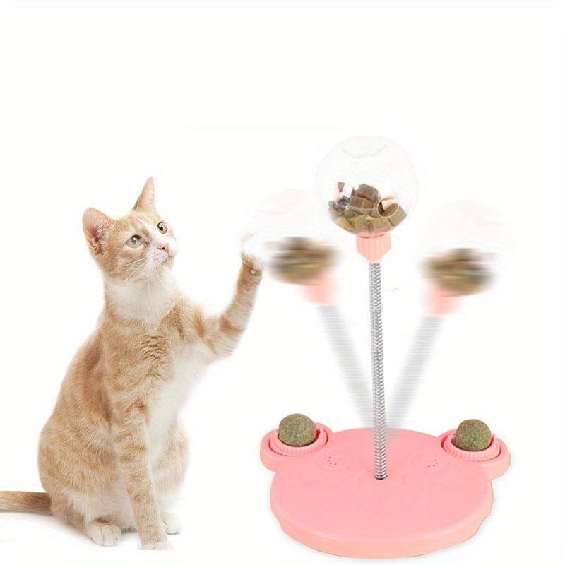 Tumbler Swing Toys for Cats Kitten Interactive Cat Toy Cats Accessories  Interactive Cat Food Feeders Wood Material