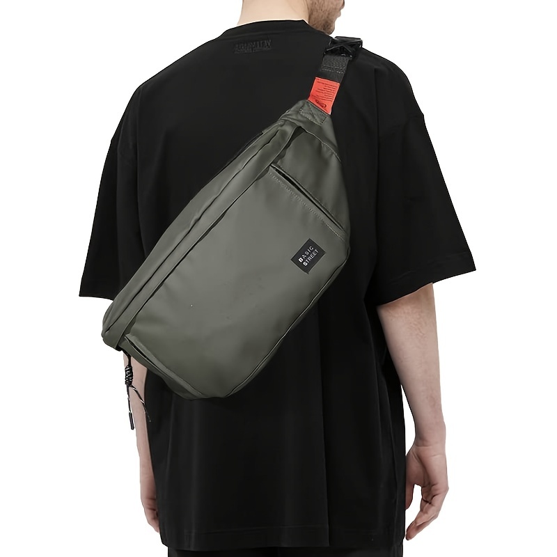 Minimalist Fanny Pack Multi-pocket Black Men's Handsome Chest Bag, Large  Capacity Multi-pocket Crossbody Bag, Mobile Phone Summer Bag - Temu Germany