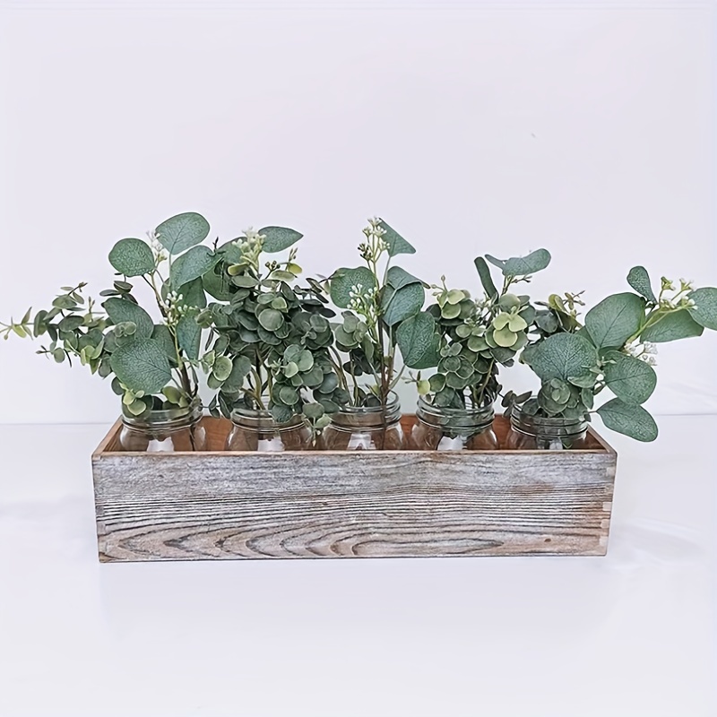 Bangcool Artificial Plant Faux Greenery Plant Indoor Fake Stems Leaves  Branch Decoration for Home Office Wedding, 3Pcs