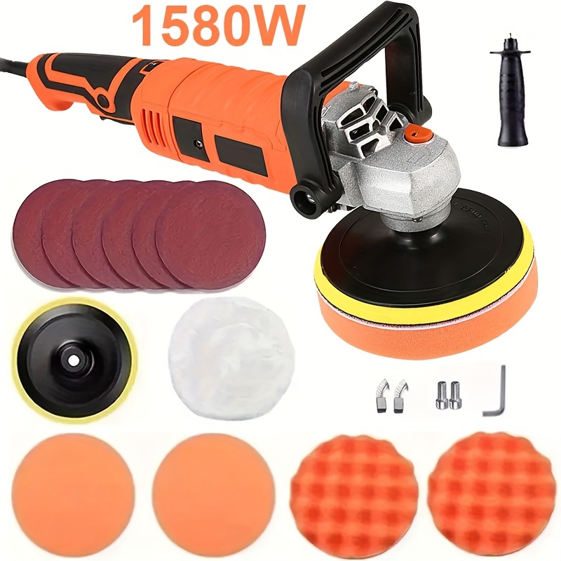 100W Car Buffer Polisher Rechargeable Battery Variable Speed Wireless Buffer  Polisher Kit for Car Detailing Scratch