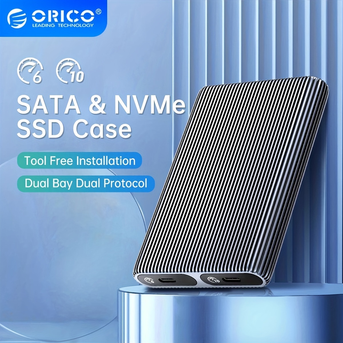10 Gbps M.2 Nvme Ssd Enclosure, Usb 3.1 Gen 2 To Nvme Pci-e M.2 Ssd Case  For Nvme Ssd Size 2230/2242/2260/2280 - Support Uasp - Electronics - Temu