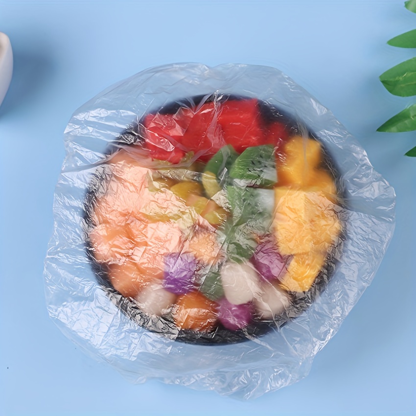 Disposable Food Covers Plastic Refrigerator Food Wrap Odor - Temu