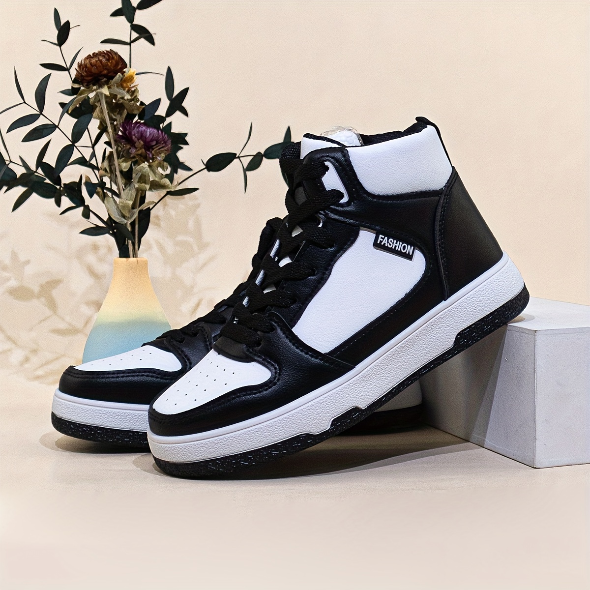  Blanco Zapatos de Tenis Mujer High Top Sneakers Zapatillas de  Deporte de Mujer Zapatos de Mujer Zapatillas de Deporte de Mujer, Negro - :  Ropa, Zapatos y Joyería