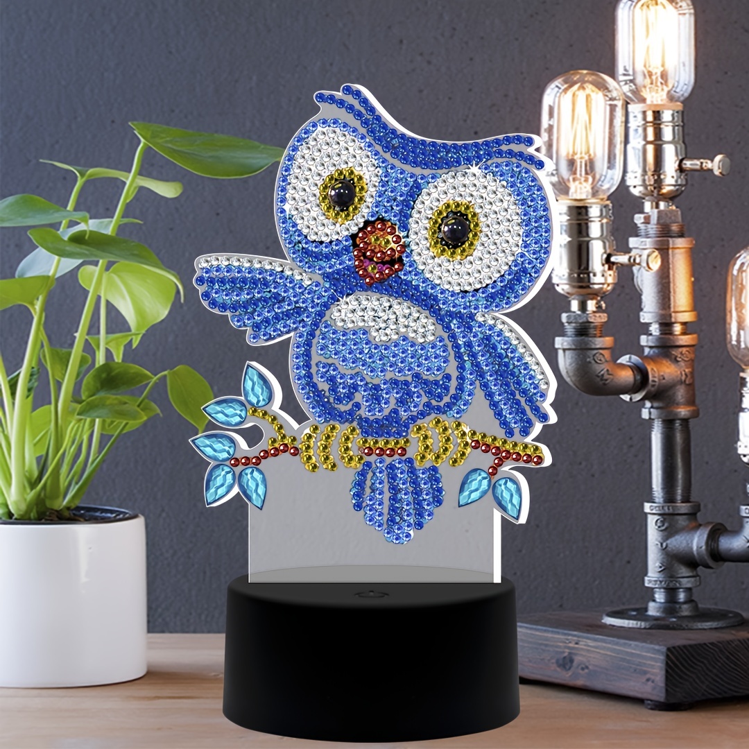 5d Owl Diamond Painting Night Owl Diamond - Temu