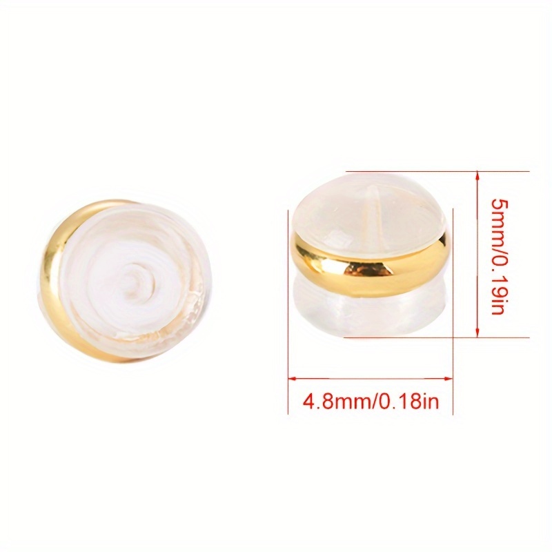 10/20/50pcs Earring Backs, Silicone Earring Backs For Studs/Droopy Ears,Locking Secure Earring Backs For Heavy Earring,No-Irritate Hypoallergenice Soft Clear Earring Backs