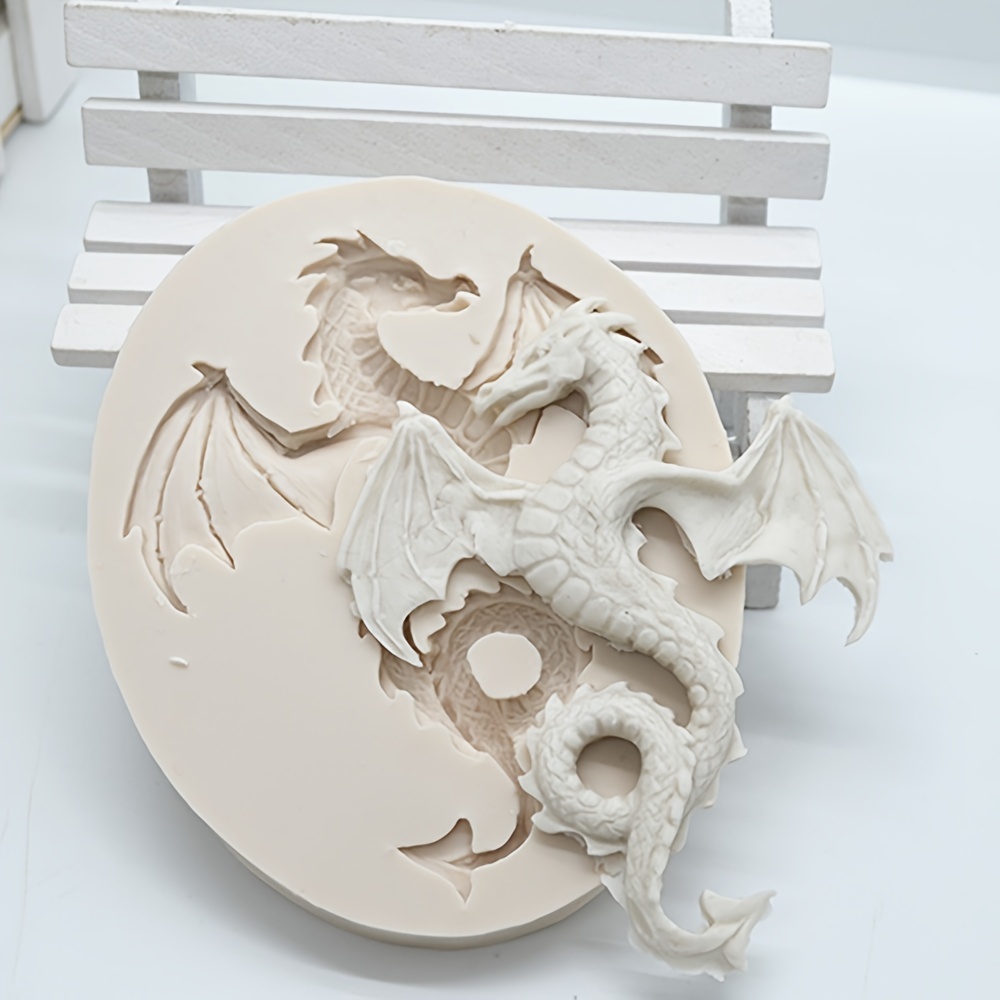 Double Dragon Silicone Mold Heart Shaped Dragons Craft Mold - Temu