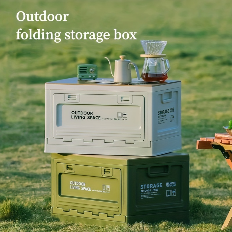 Outdoor Camping Storage Box Portable Picnic Folding Box Large Capacity  Organize Home Car Foldable Moisture Proof Large Capacity Storage Box  Perfect Quilts Camping Fishing Parties - Sports & Outdoors - Temu