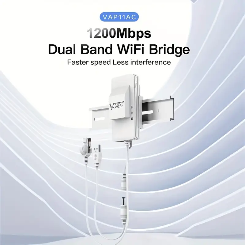 mini dual band 2 4ghz 5ghz ac1200 wifi bridge wifi to ethernet wifi signal range cover with 1 rj45 10 100mbps usb dc powered for dvr ip camera vap11ac details 1