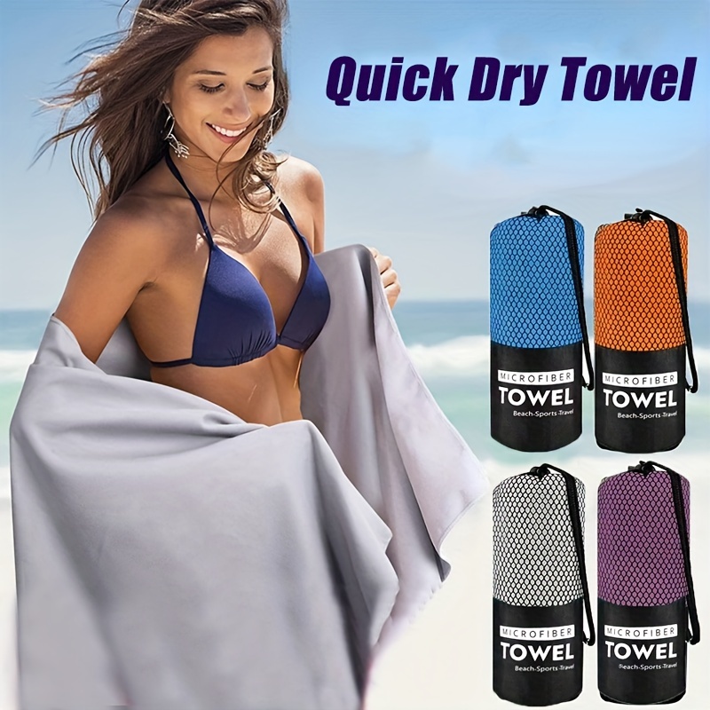 8 Pack Microfiber Travel Towel Fast Drying Quick Dry Towel Compact Camping  Towel Fitness Hiking Yoga Towel Microfiber Beach Swimming Towel with Bag