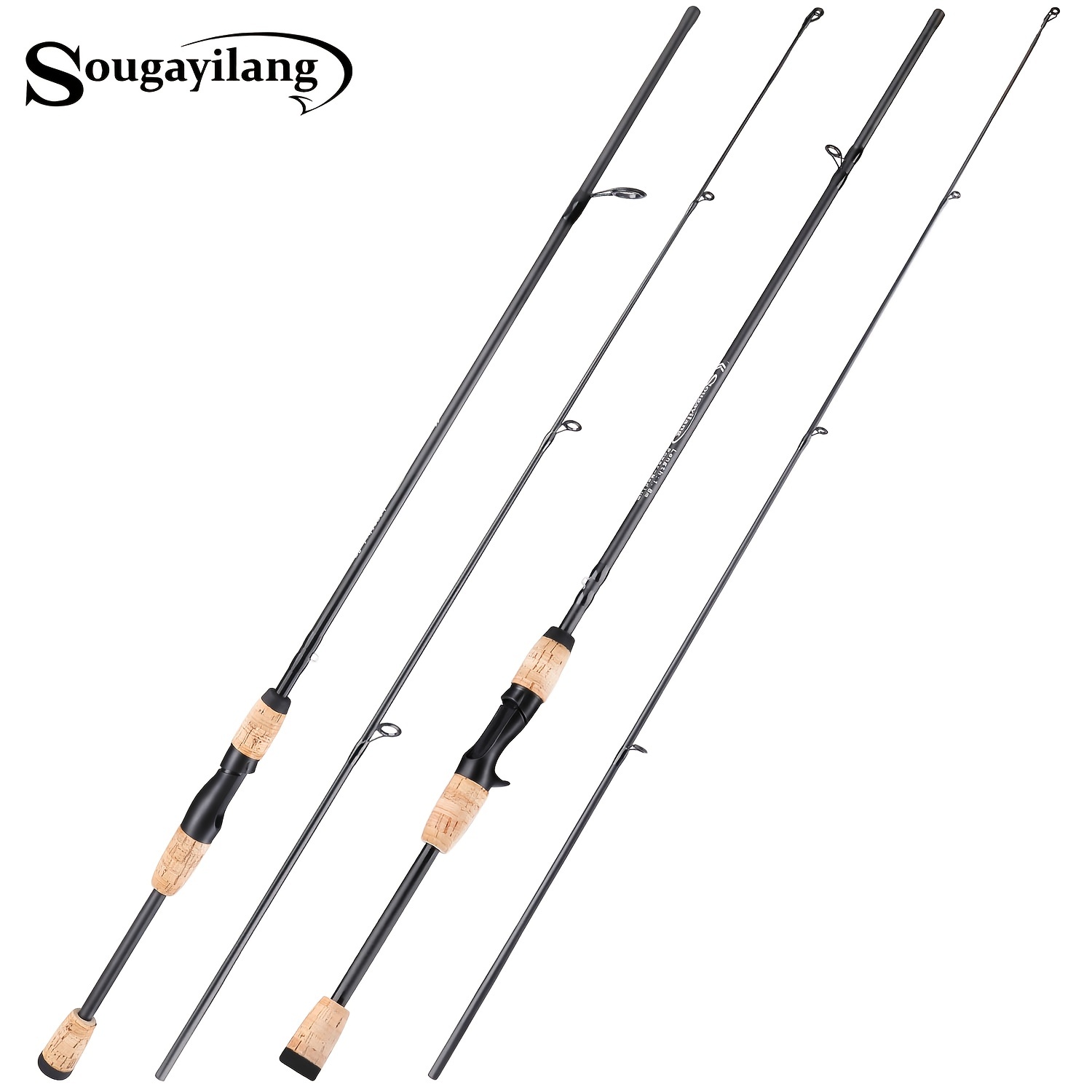 Sougayilang Portable 2 section Spinning/casting Fishing Rod - Temu