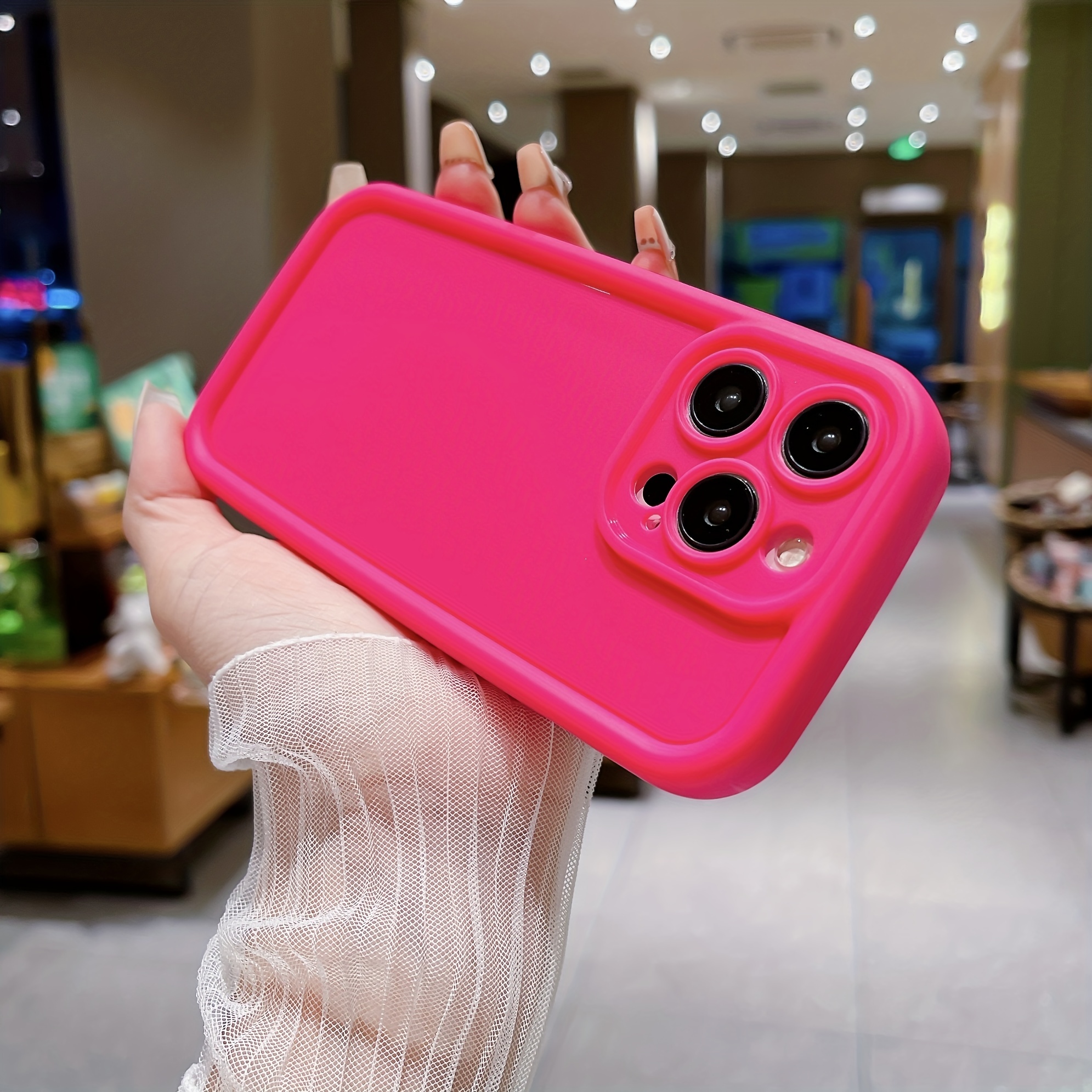 STUNNING Neon Pink Silicone iPhone Case iPhone 15 Case iPhone 13 Case iPhone  14 iPhone 13 Pro Case iPhone 12 Pro Max Case Neon Pink Case 