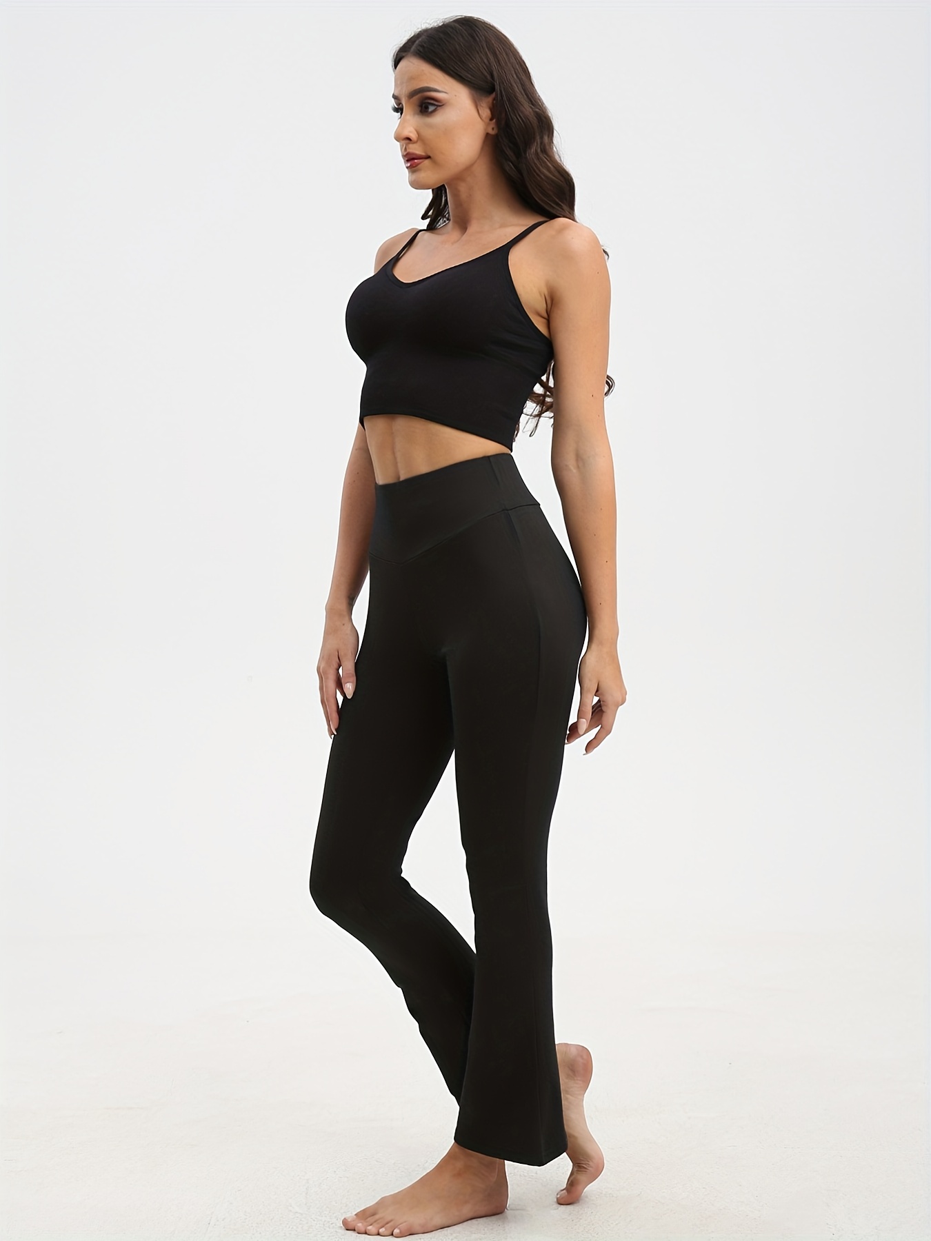 Pantalones Ajustados De Yoga, Running Y Deportes Sólidos, Leggings