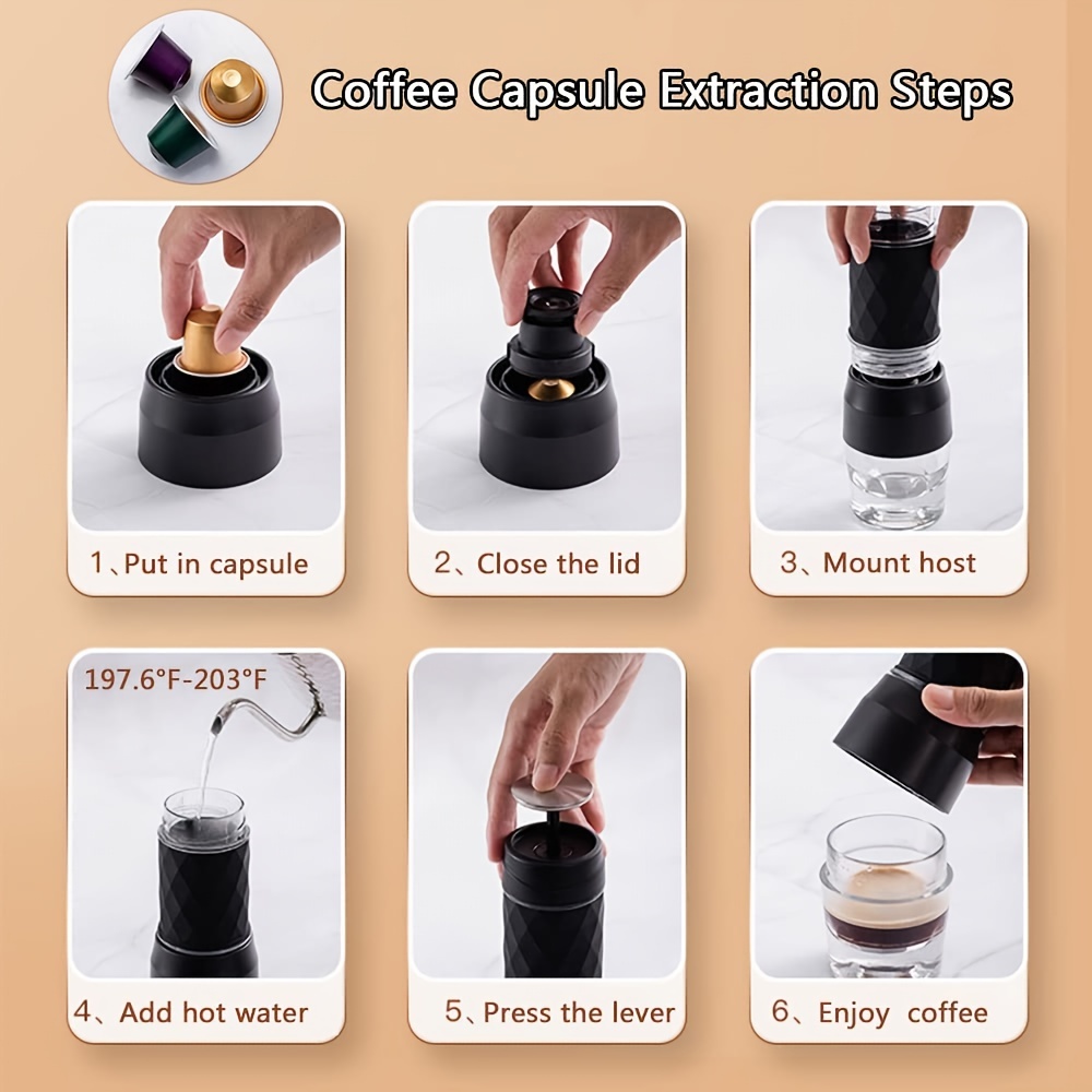 STARESSO Classic Portable Espresso Maker,Unique 2IN1 Travel Coffee