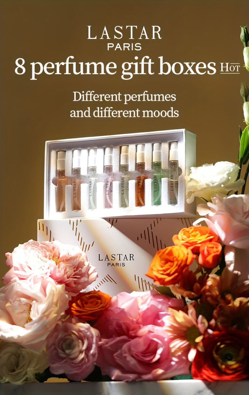 NEW LASTAR PARIS 8 PIECE SET VARIETY GIFT BOX MEN'S PARFUM EDP