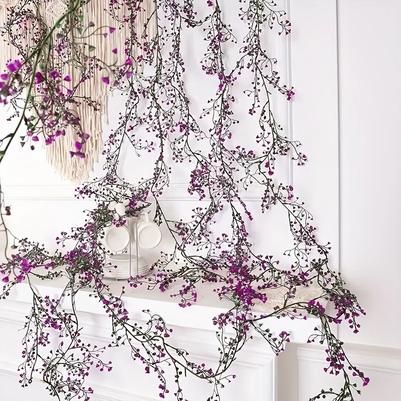 Artificial Flower Rattan Hanging Vines Plants Faux - Temu