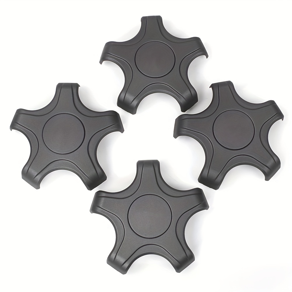  Tapacubos de rueda (juego de 4) tapas de cubo de ruedas  cubierta de llanta – Accesorios de coche para llantas de acero estándar,  todo negro, 14 pulgadas : Automotriz