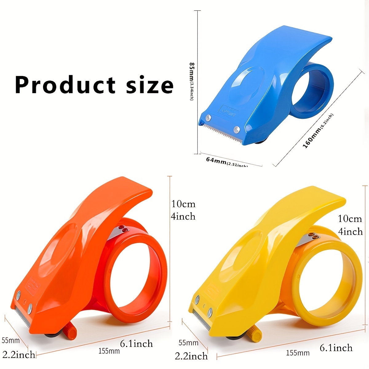 Heavy Duty Shipping Tape Dispenser With Patented 10° Sloped - Temu